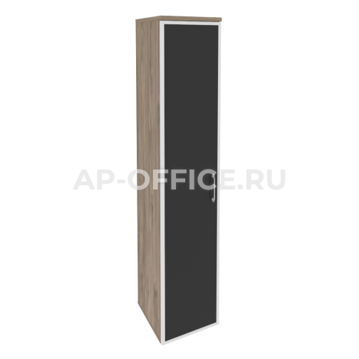 Onix Шкаф высокий узкий левый O.SU-1.10 R (L) black, 400x420x1977